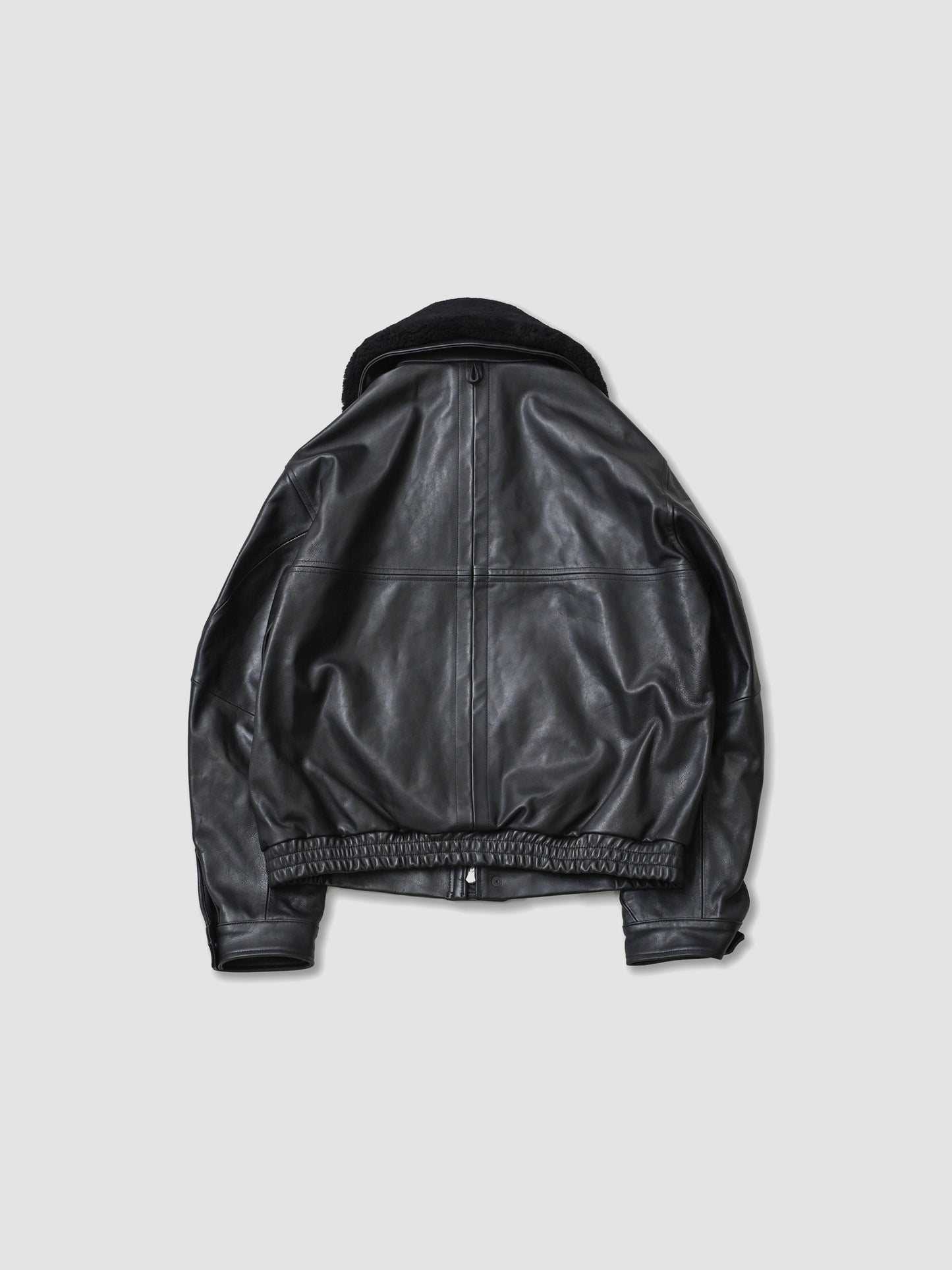 Afiit / LEATHER JACKET -BLACK