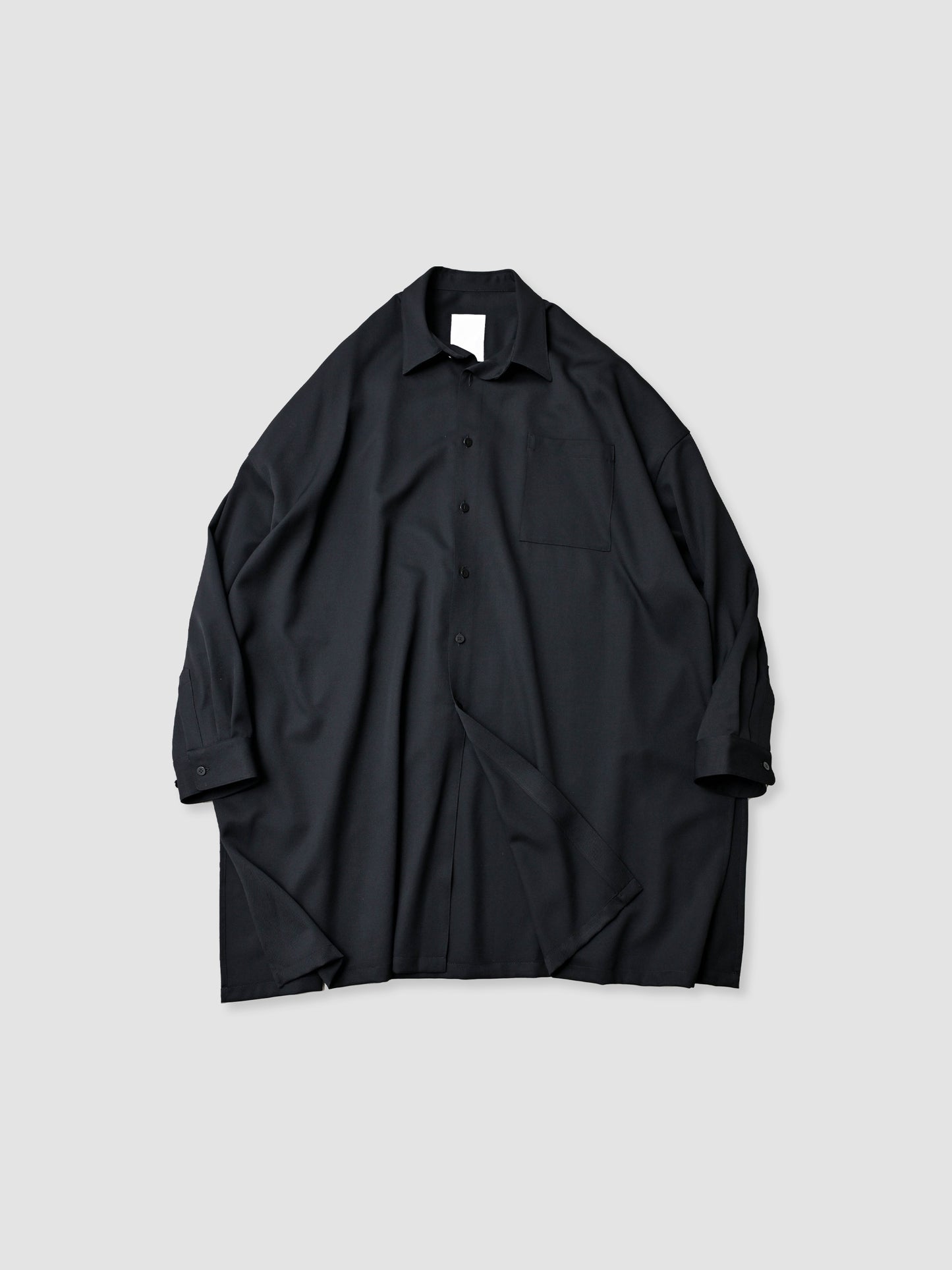 WHOWHAT / 5X SHIRT<LONG LENGTH> -BLACK