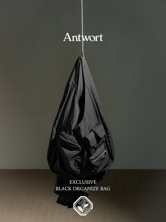 Antwort × and father "BLACK ORGANIZE BAG"