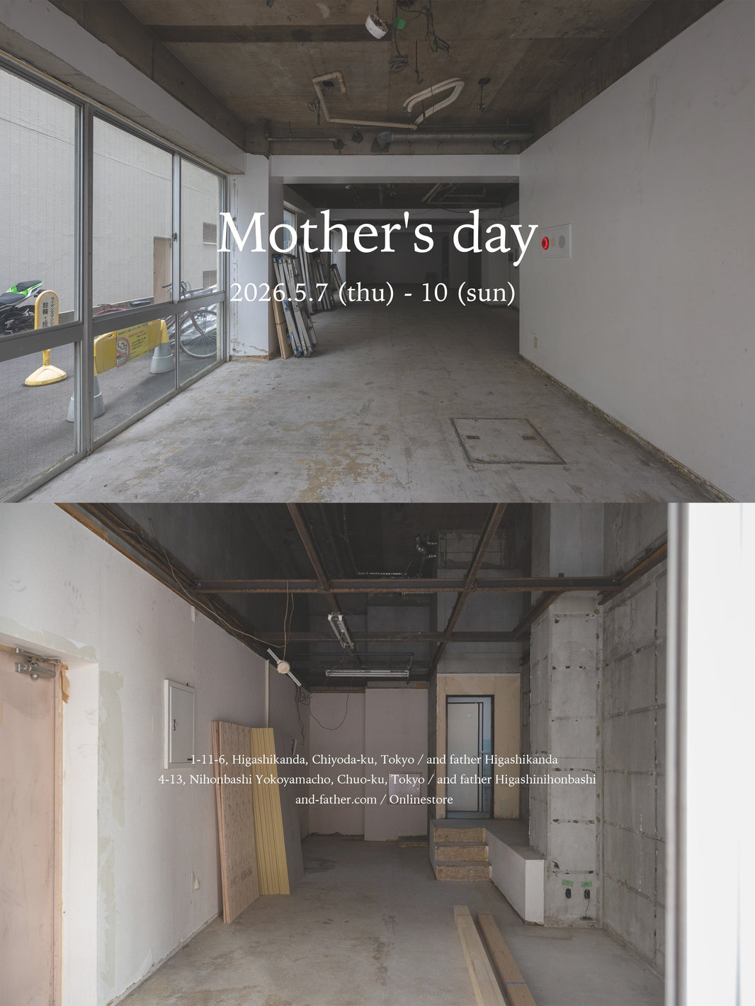 Mother's day 開催のお知らせ