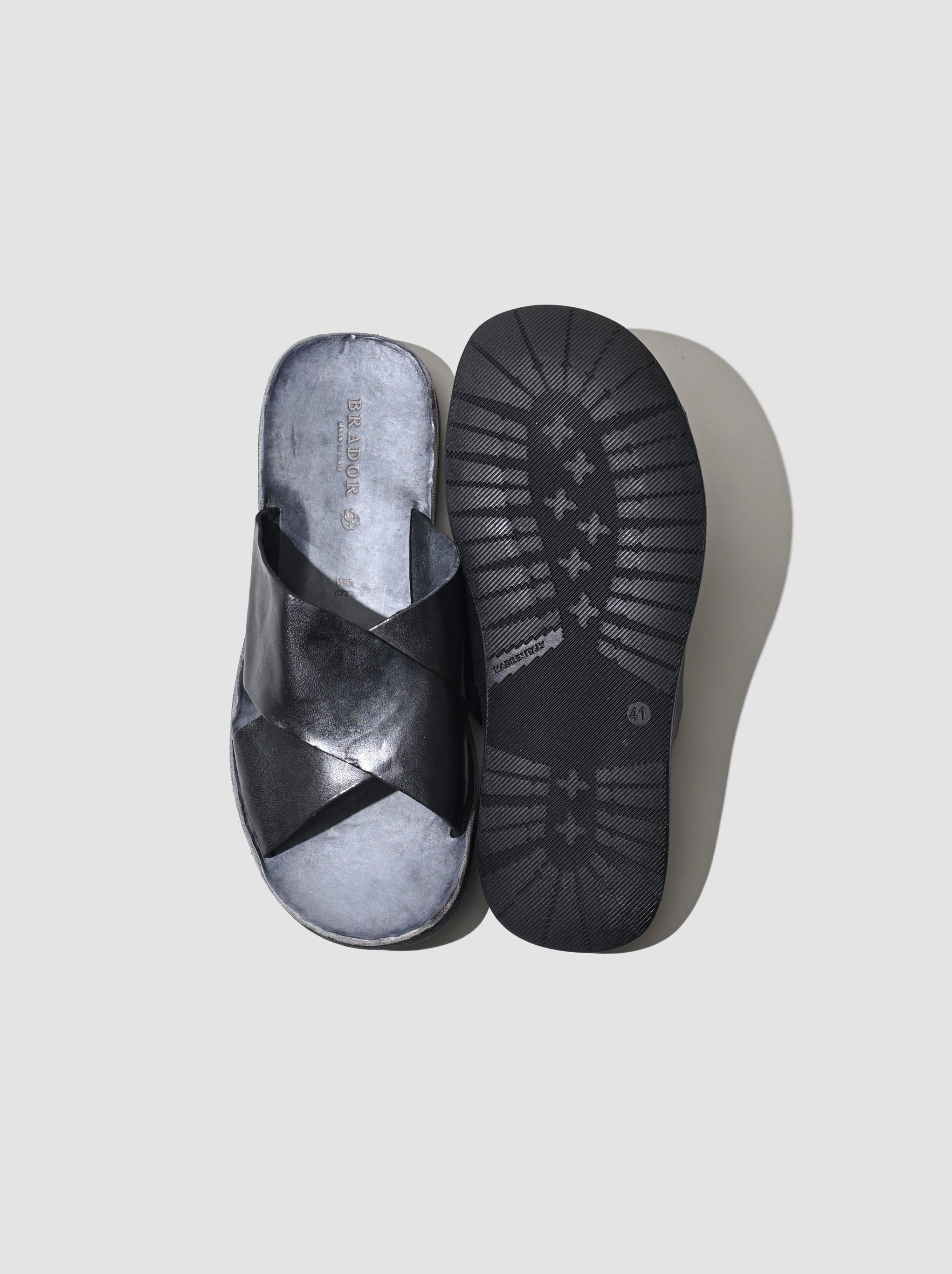 BRADOR / WALK SANDAL -NERO – and father