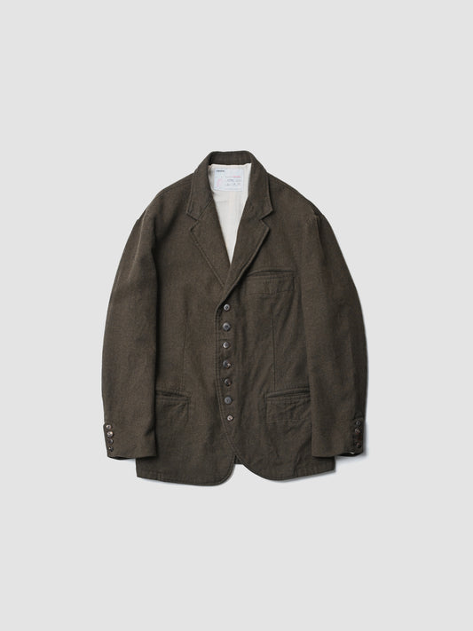 A MACHINE / Felted Waistcoat Jacket -KHAKI