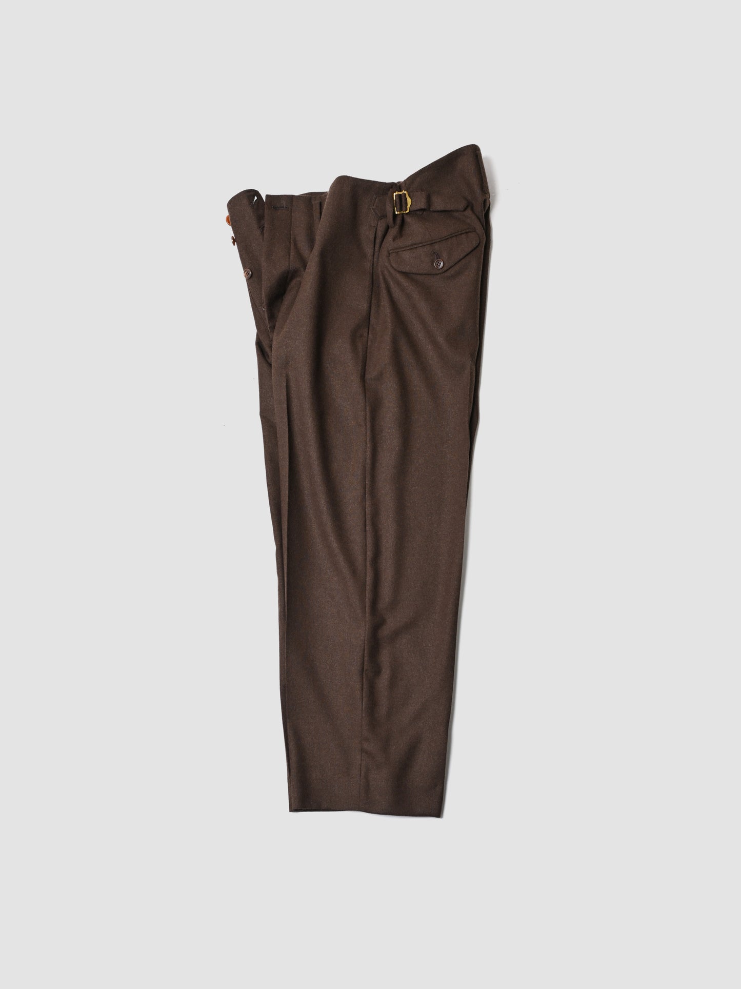 ANTOS. / BOXY DB BLAZER & SAILOR TROUSERS -BROWN