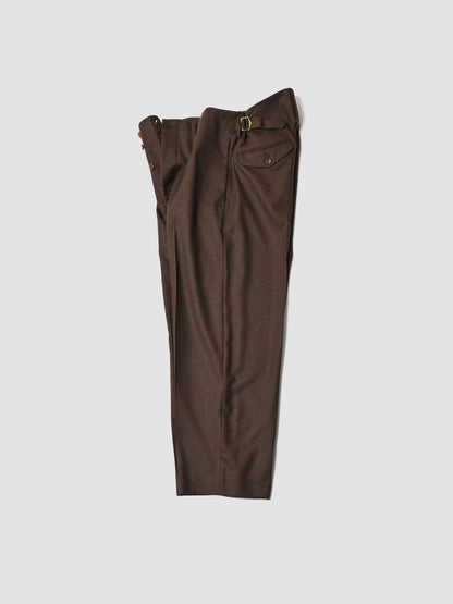 ANTOS. / BOXY DB BLAZER & SAILOR TROUSERS -BROWN