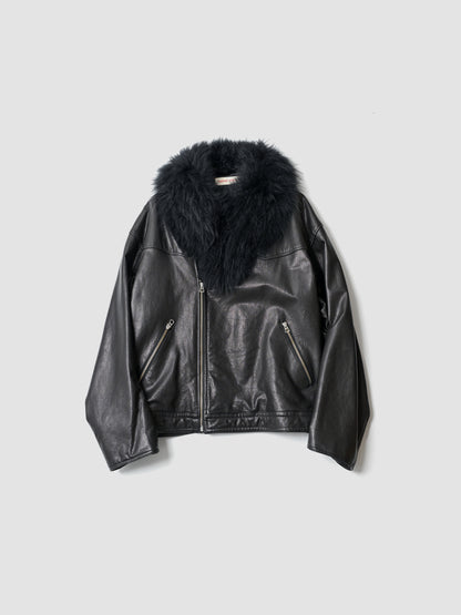 barbell object / f/l jkt -BLACK