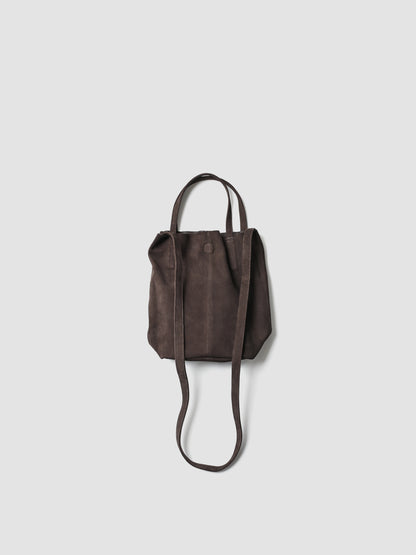 Morphée / 2WAY SMALL TOTE（OIL SUEDE）-DARK CHOCO