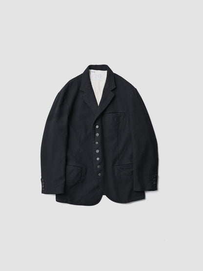 A MACHINE / Felted Waistcoat Jacket -BLACK