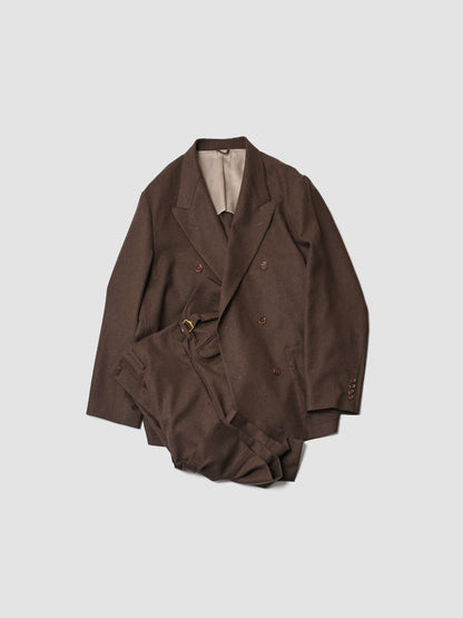 ANTOS. / BOXY DB BLAZER & SAILOR TROUSERS -BROWN