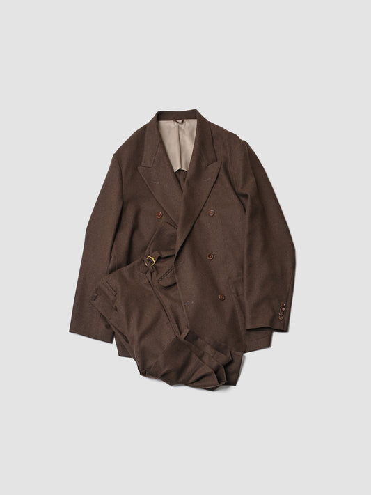 ANTOS. / BOXY DB BLAZER & SAILOR TROUSERS -BROWN