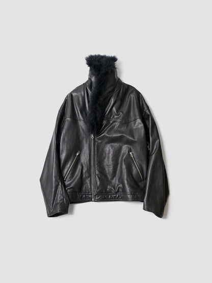 barbell object / f/l jkt -BLACK
