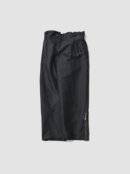 barbell object / zipper pt -BLACK