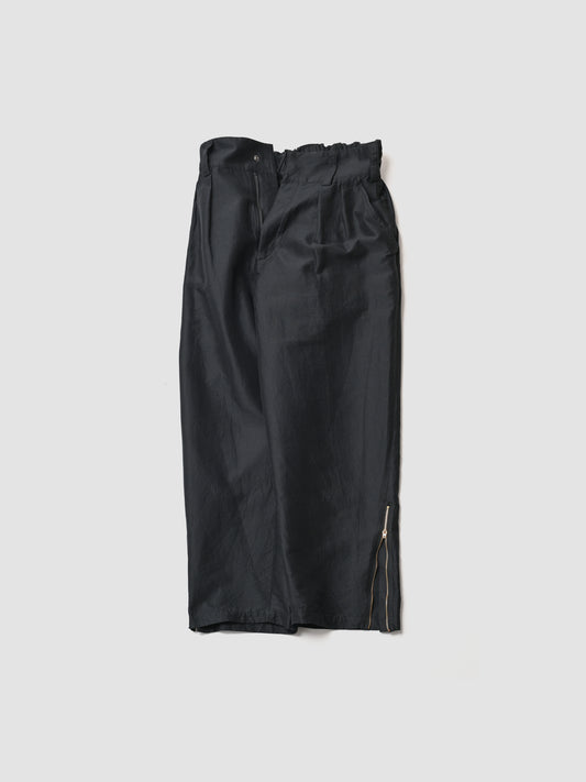 barbell object / zipper pt -BLACK