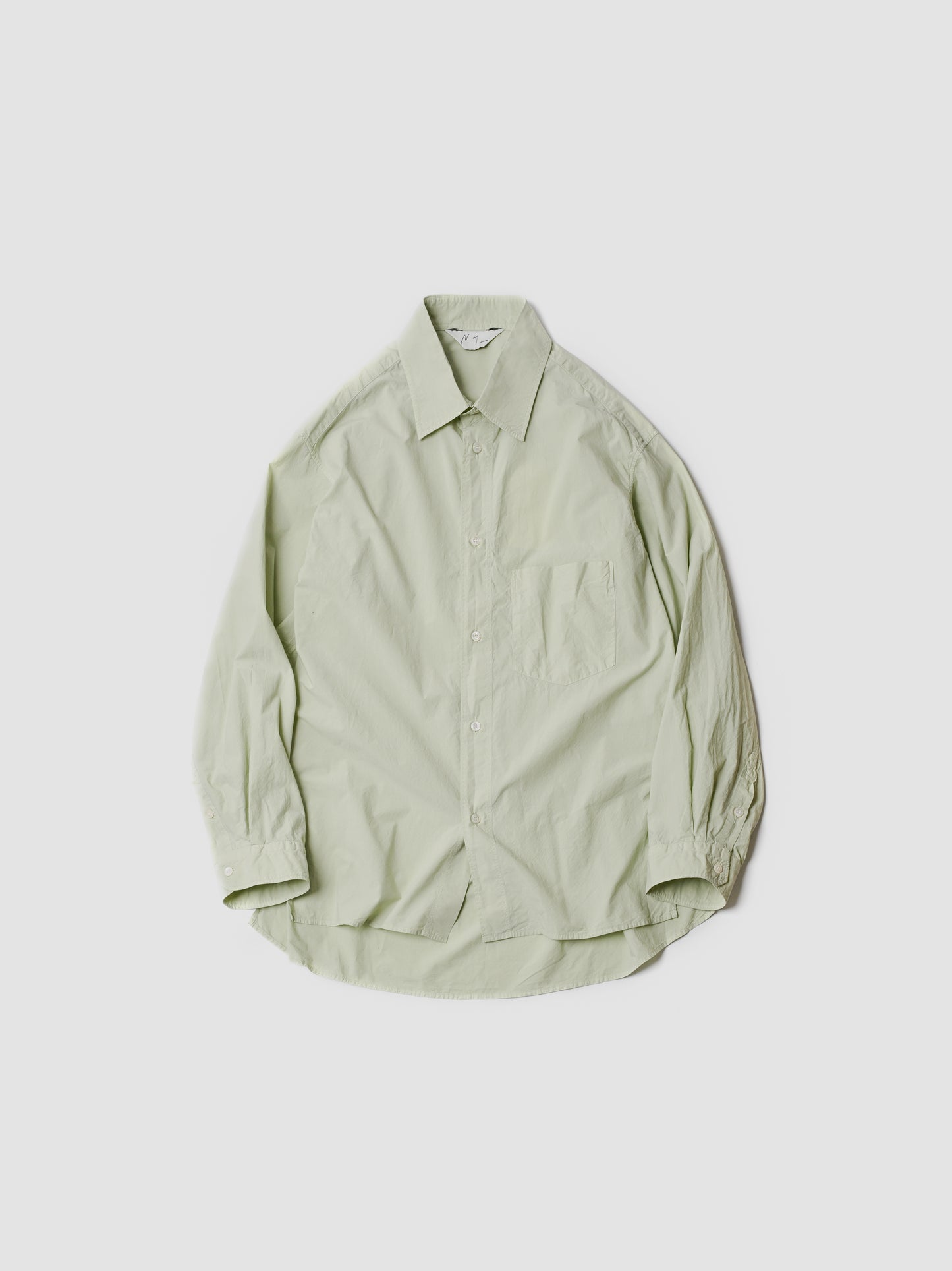 ANCELLM / SHRINK OVER SHIRT -GRAYMINT