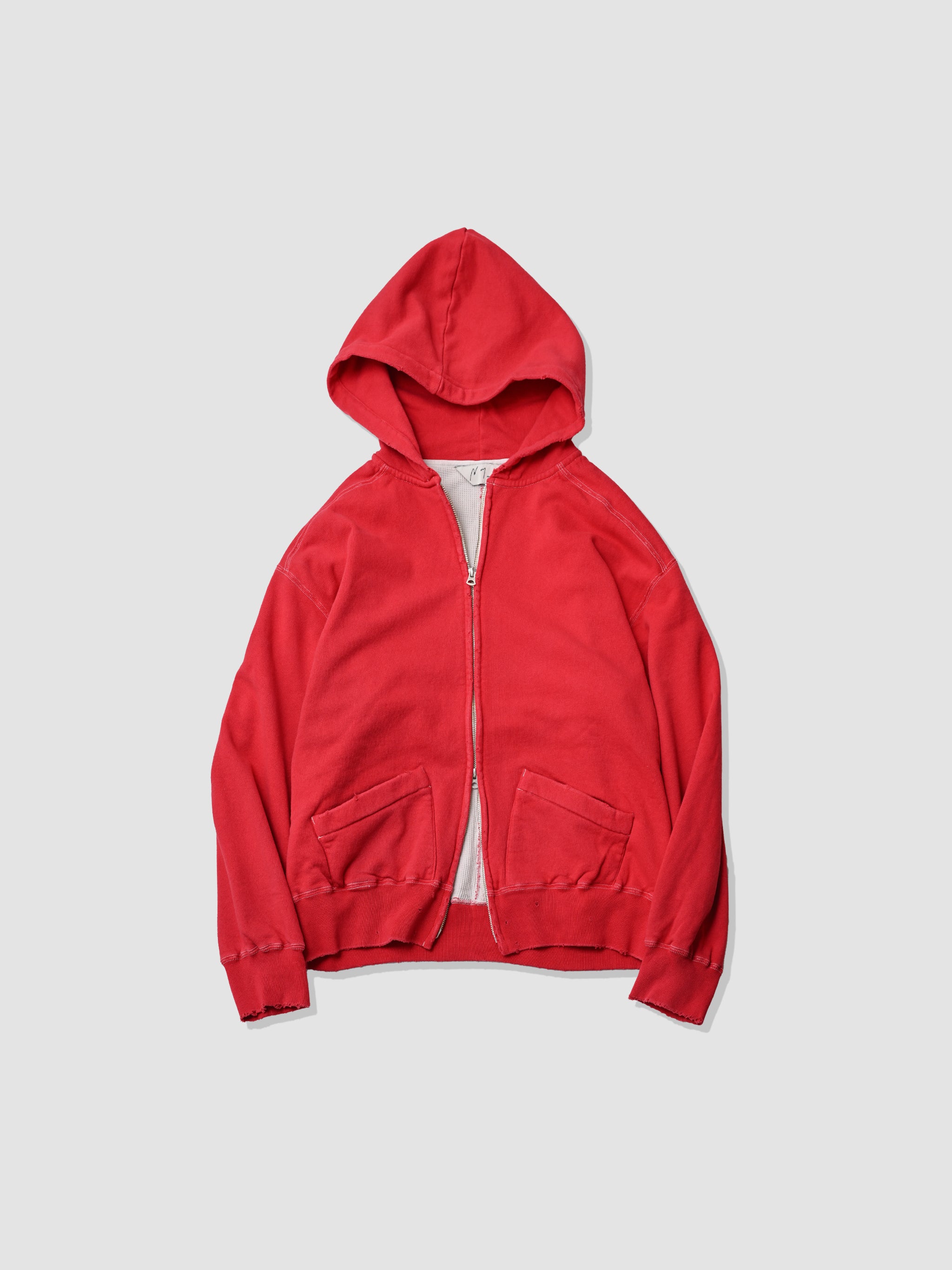 トップス ANCELLM DYED DAMAGE HOODIE RED 2 ANCELLM DYED DAMAGE HOODIE RED 通販ページ octavia[オクタヴィア]