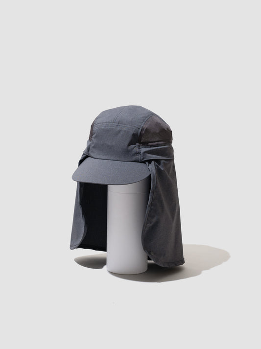 COMESANDGOES / SUN SHADE MESH CAP -CHARCOAL