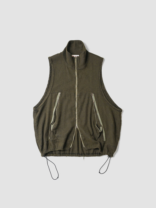 barbell object / flower vest -MOSS