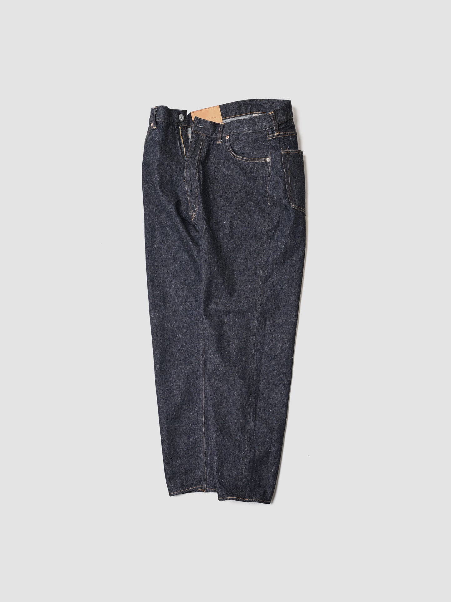KAPTAIN SUNSHINE / 5P Zipper Front Denim Pants -INDIGO ONEWASH