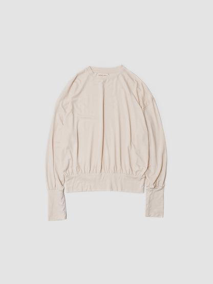 barbell object / sw bo top (loose) -ecru