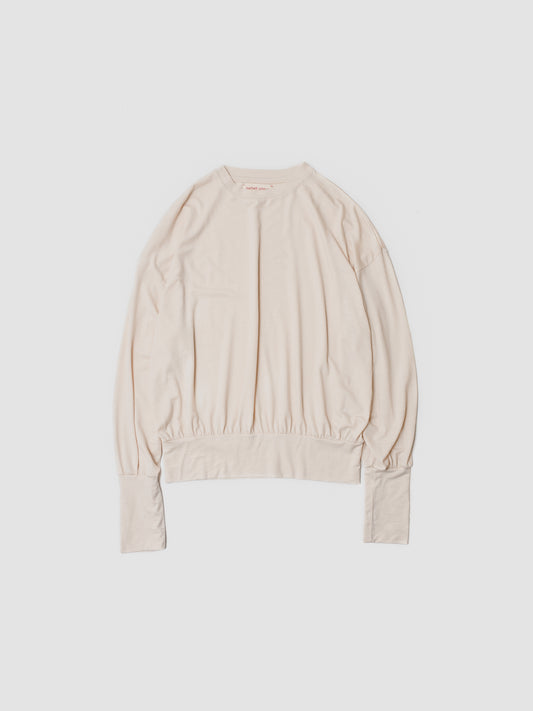 barbell object / sw bo top (loose) -ecru