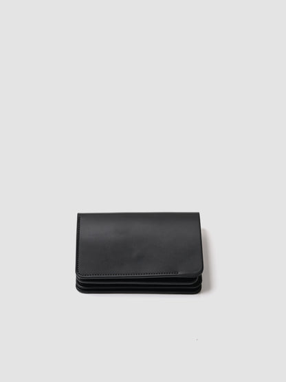 forme / Short wallet Cordovan  -BLACK×BLACK