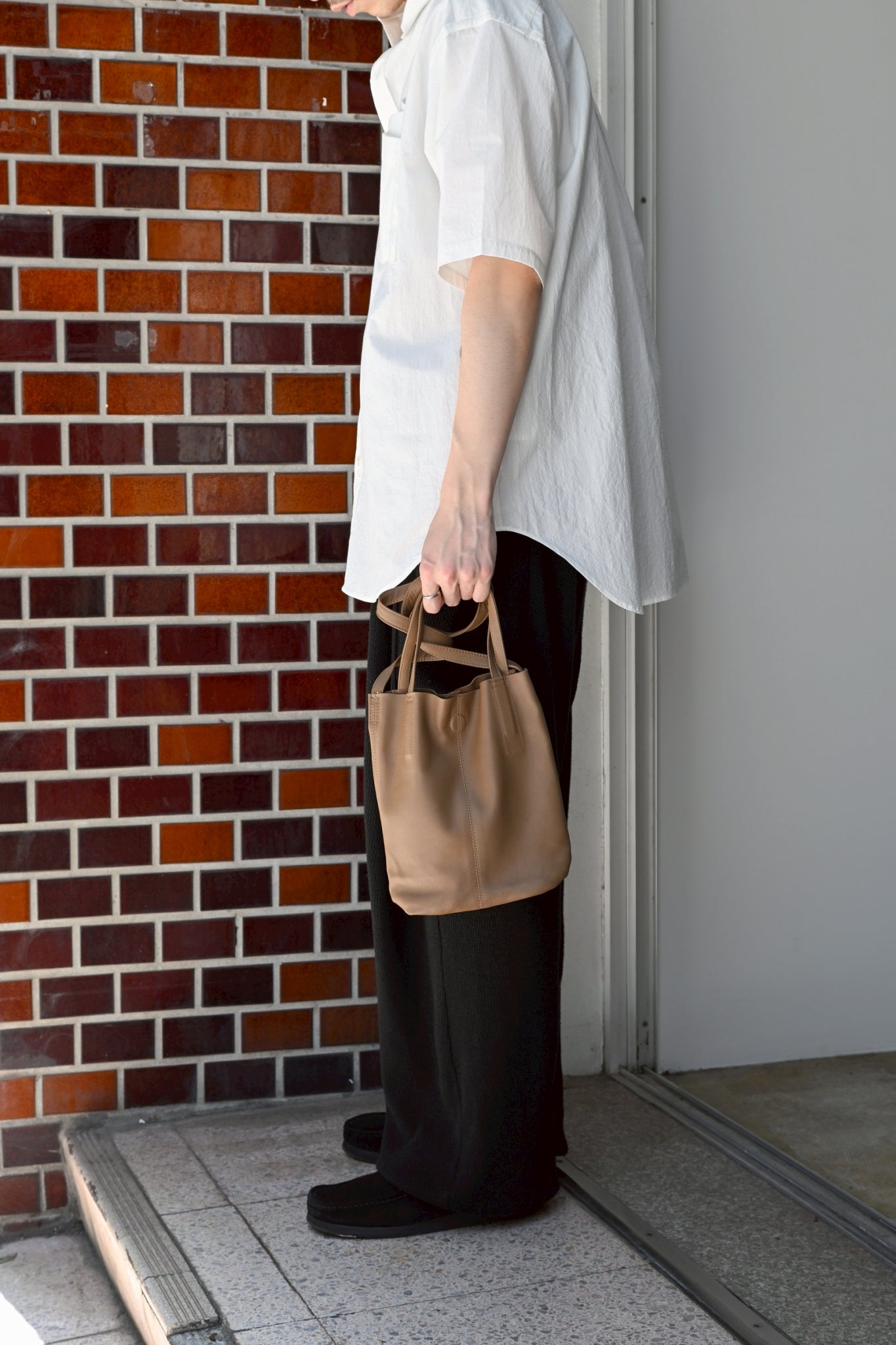 Morphée / 2WAY SMALL TOTE（S size）-CAMEL – and father