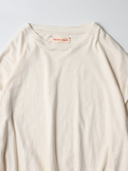 barbell object / bo top (loose) -ECRU