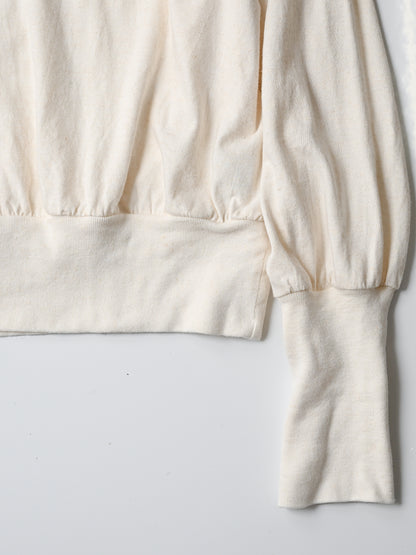 barbell object / bo top (loose) -ECRU