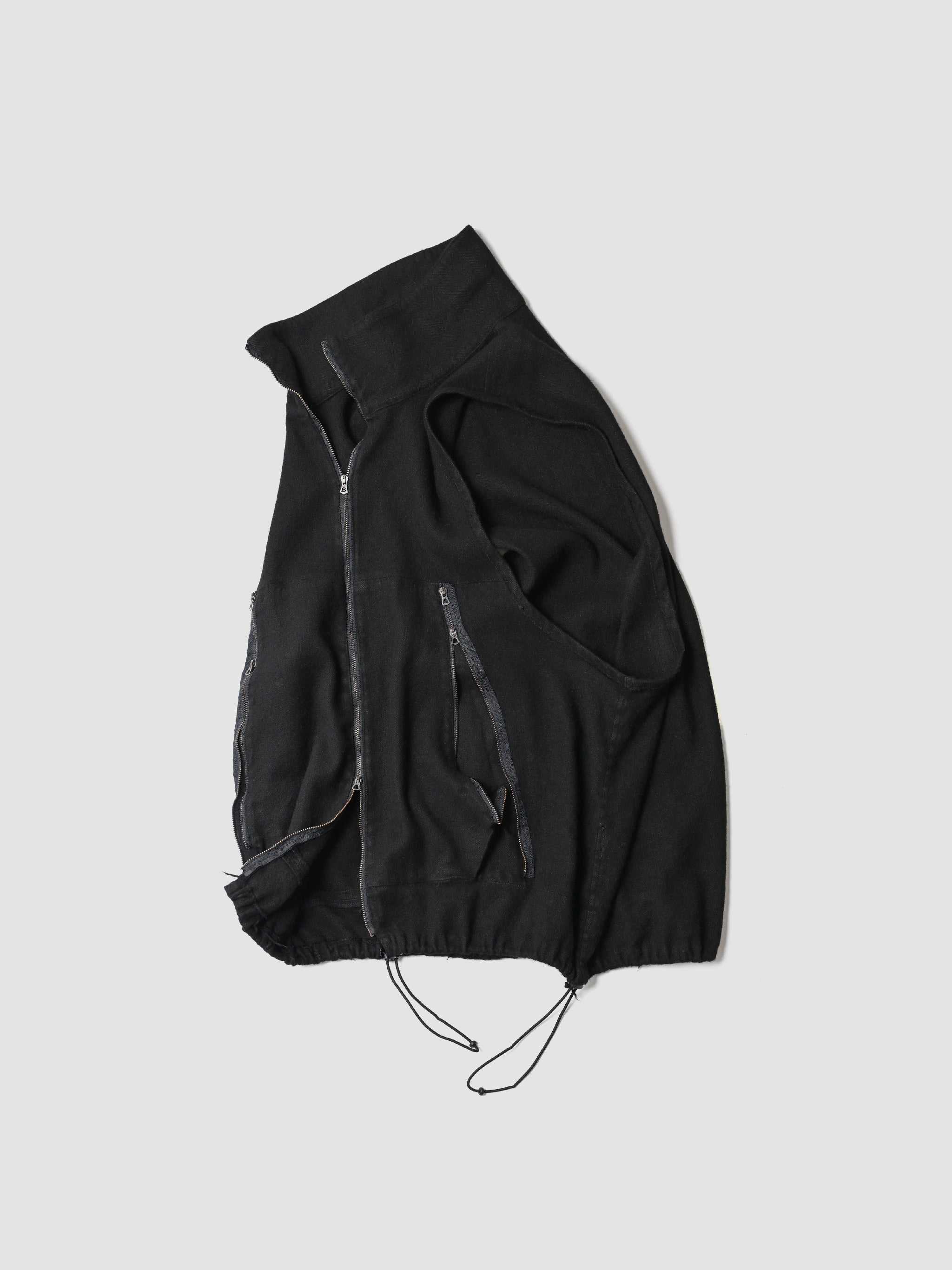 barbell object / flower vest -BLACK – and father