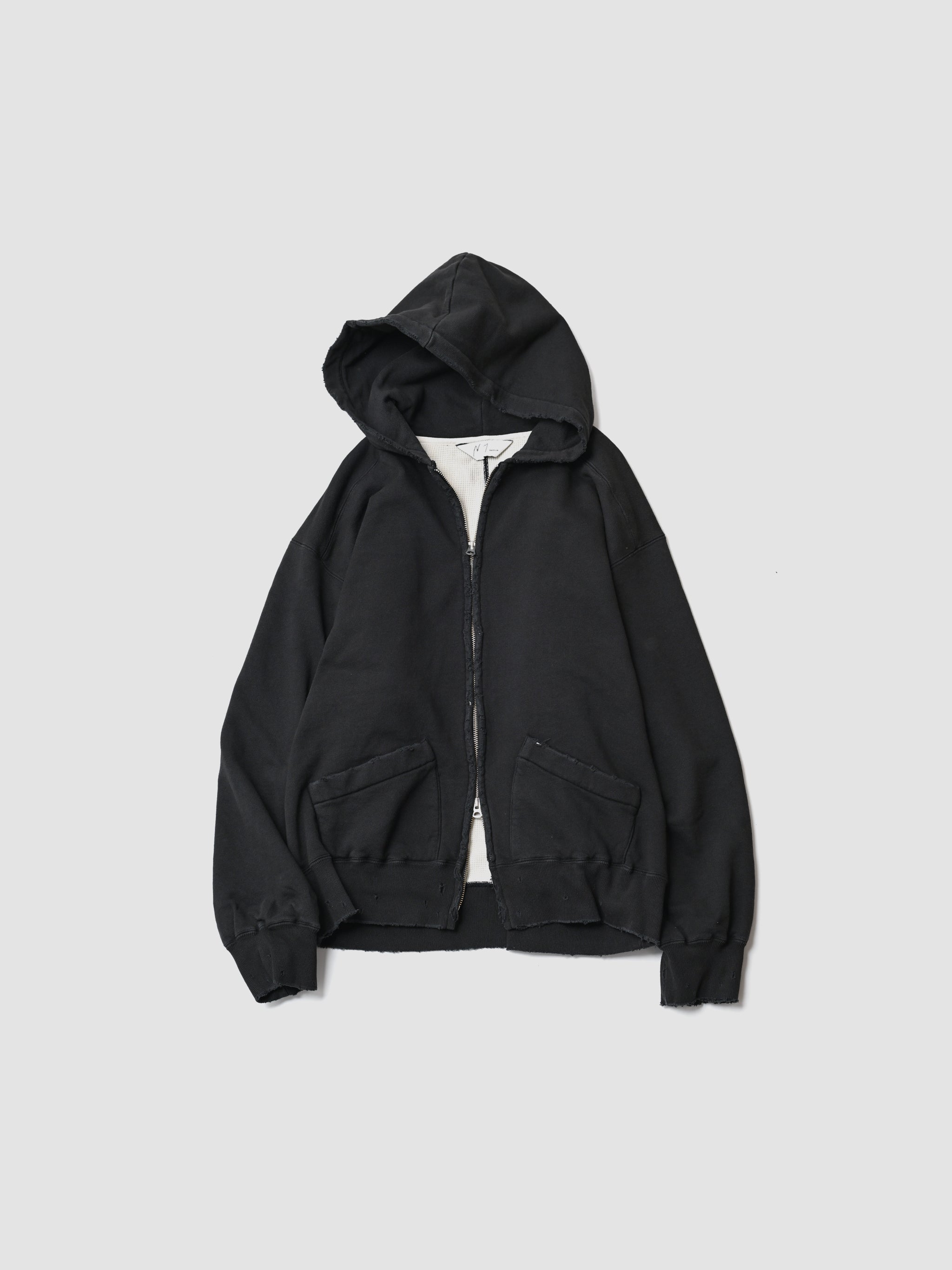ANCELLM DRILL HOODIE JACKET BLACK アンセルム ANCELLM - DRILL HOODIE JACKET | BLACK | ジャケット | NapsNote