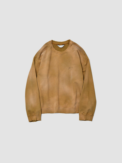 ANCELLM / UNEVENNESS SWEAT SHIRT -MOSS