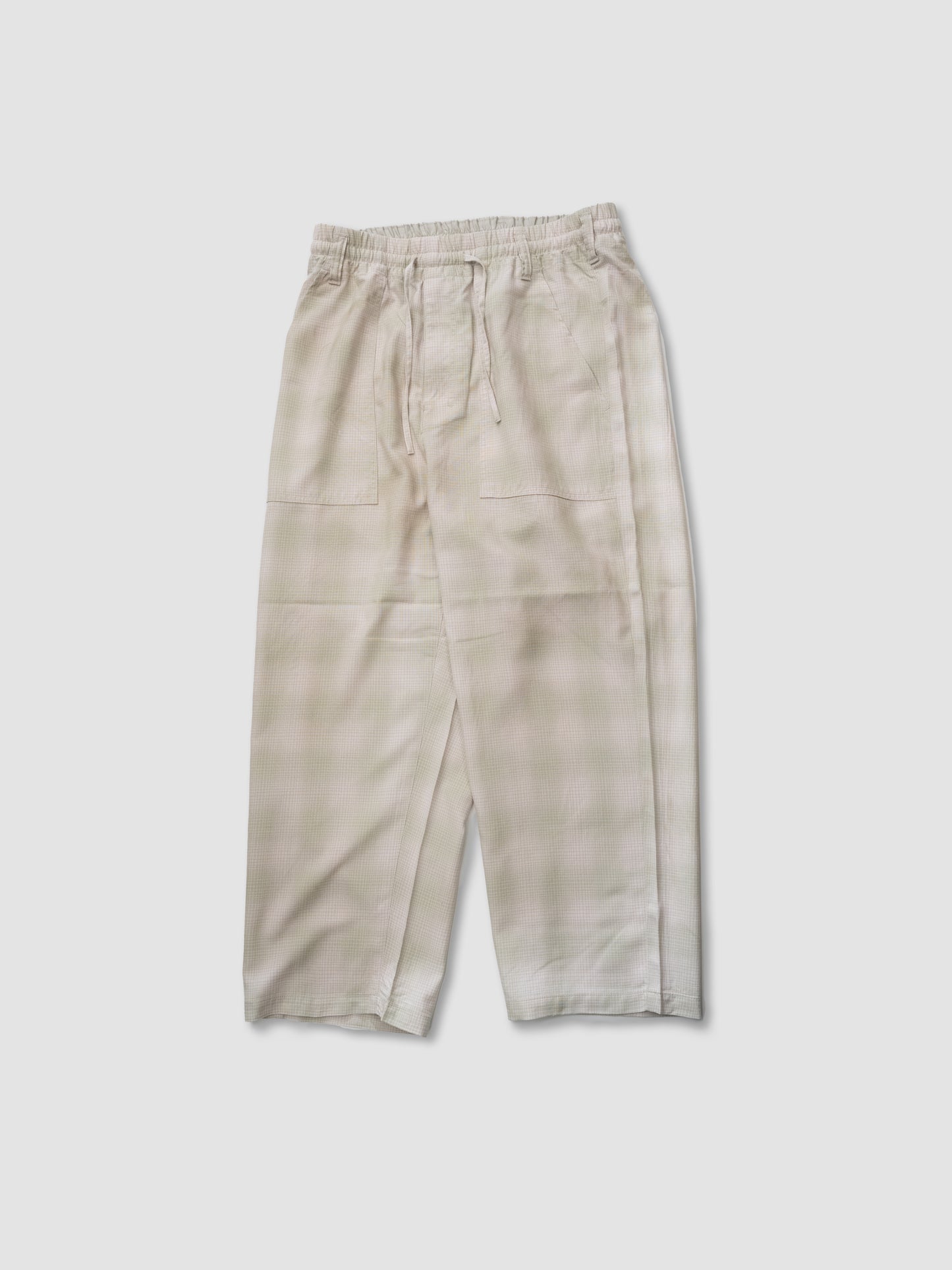 ANCELLM / OMBRECHECK EASY BAKER PANTS -PINK