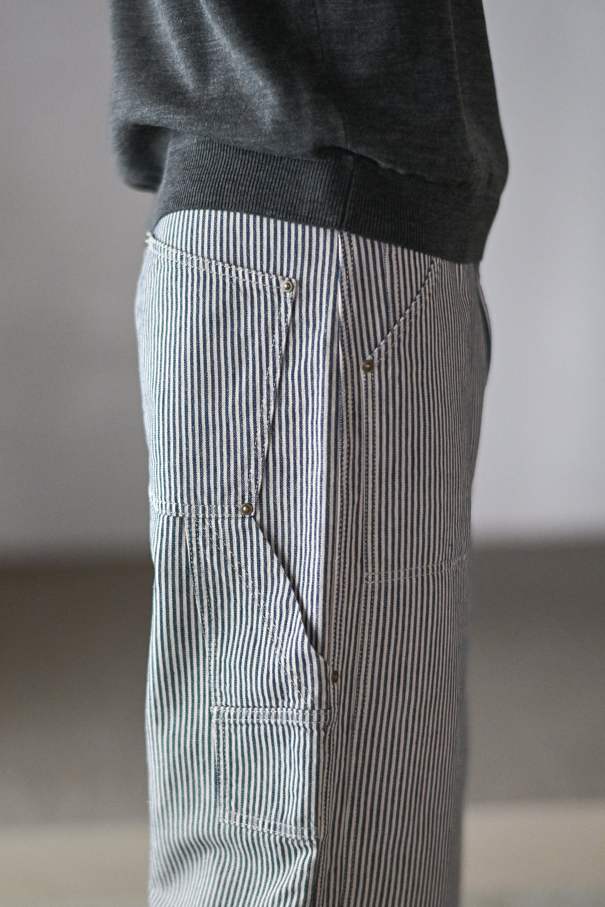 AUBERGE / ANTON -BEIGE×NAVY