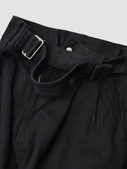 barbell object / belted pt -BLACK