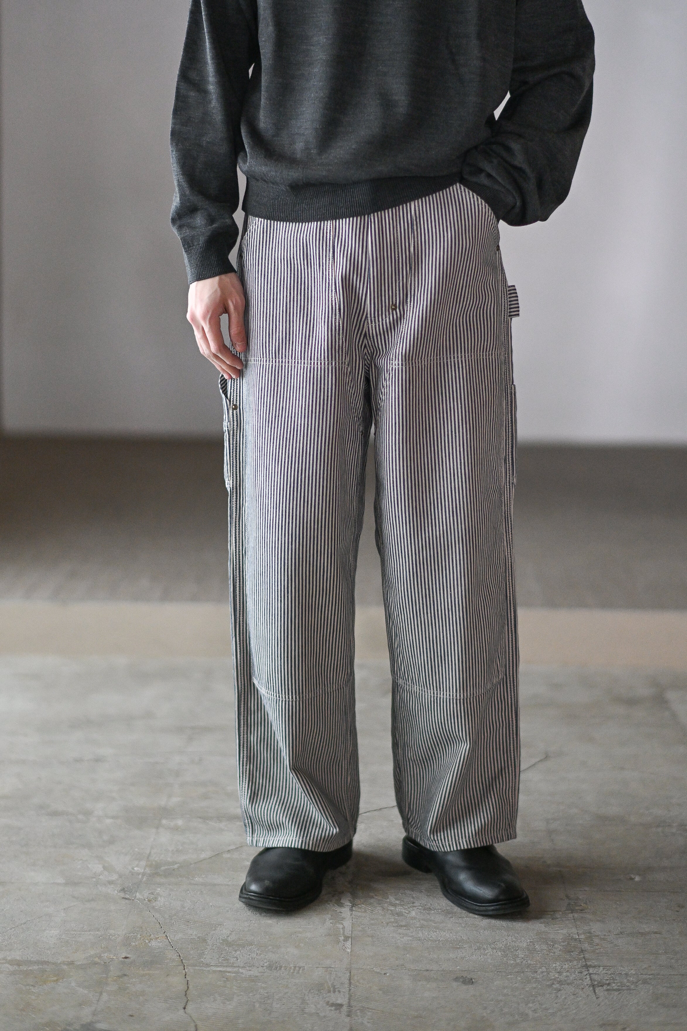 AUBERGE / ANTON -BEIGE×NAVY