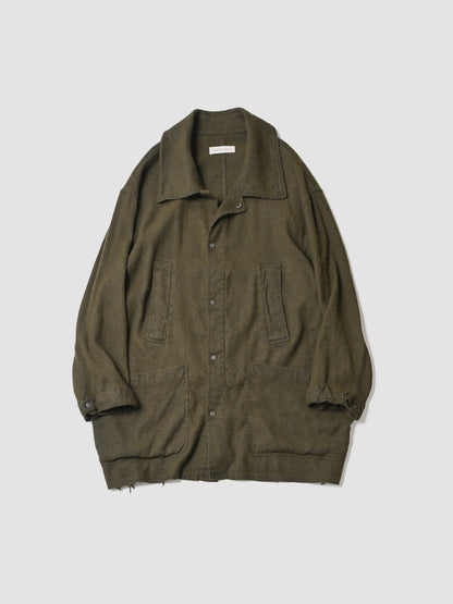 barbell object / flower fl coat -MOSS