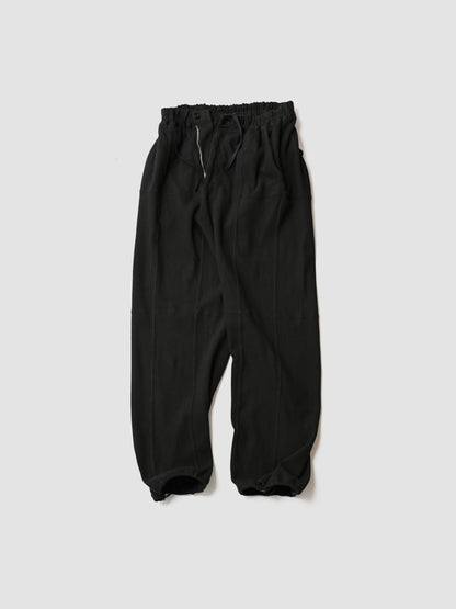 ANCELLM / SWITCHING SMOOTH KNIT PANTS -BLACK