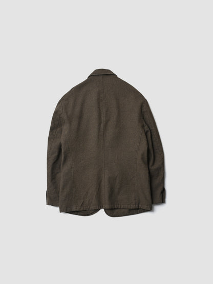 A MACHINE / Felted Waistcoat Jacket -KHAKI