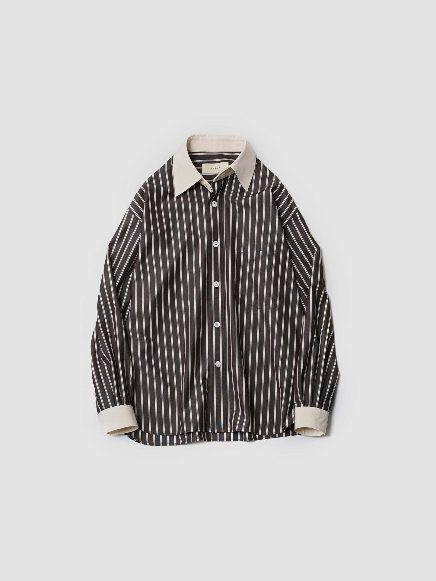 ANTOS. / 2 WAY SHIRT -BROWN