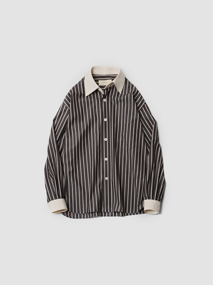 ANTOS. / 2 WAY SHIRT -BROWN