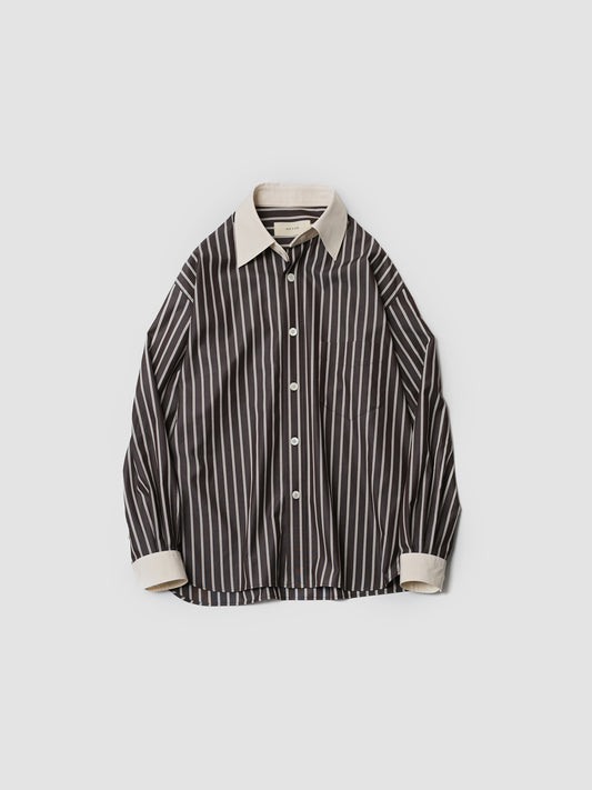 ANTOS. / 2 WAY SHIRT -BROWN