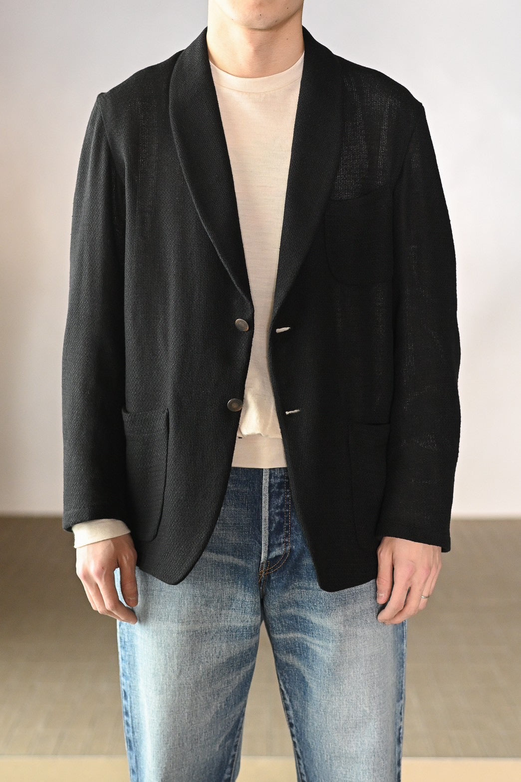 m's braque / S2B SHAWL JACKET -BLACK – and father