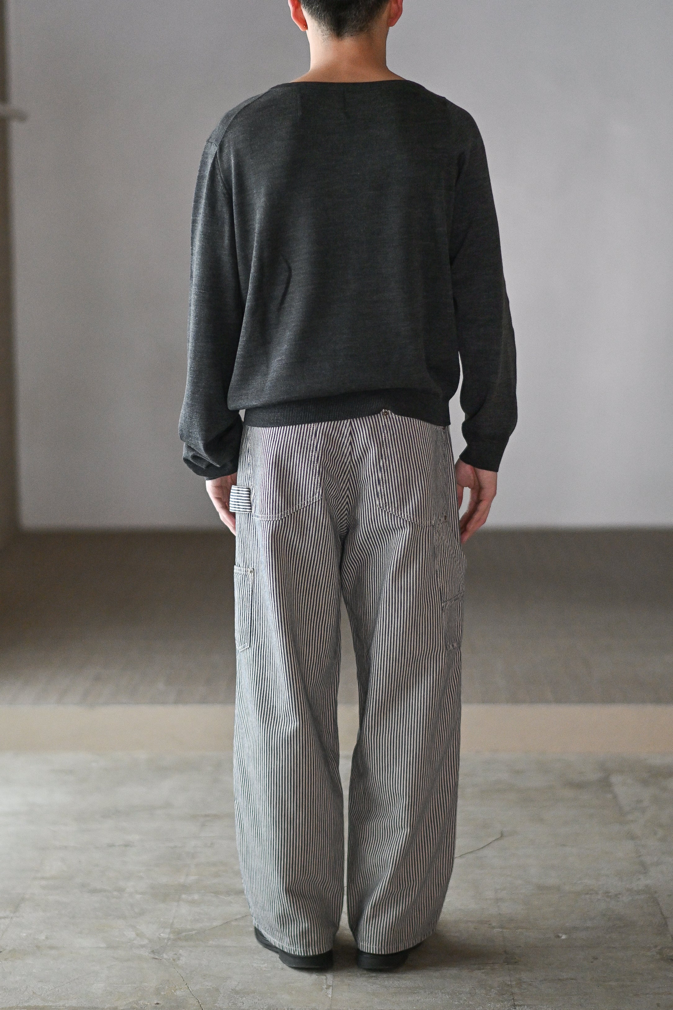 AUBERGE / ANTON -BEIGE×NAVY