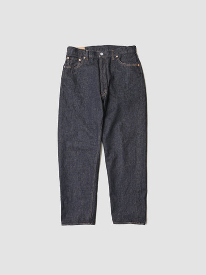 KAPTAIN SUNSHINE / 5P Zipper Front Denim Pants -INDIGO ONEWASH