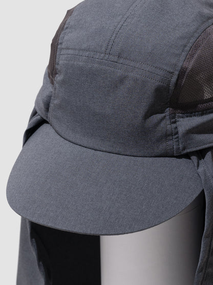 COMESANDGOES / SUN SHADE MESH CAP -CHARCOAL