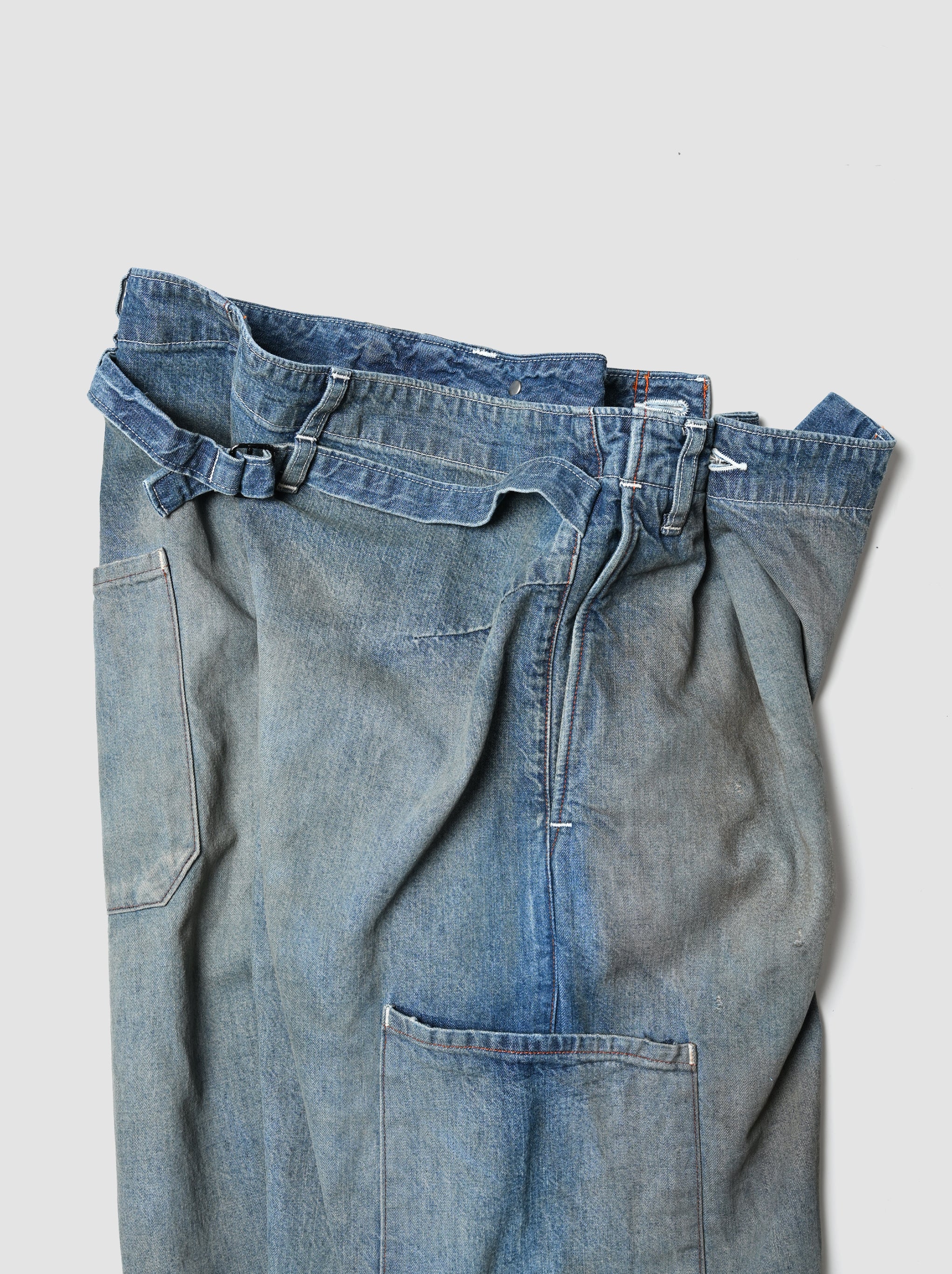 ANCELLM / DENIM PAINTER PANTS -INDIGO