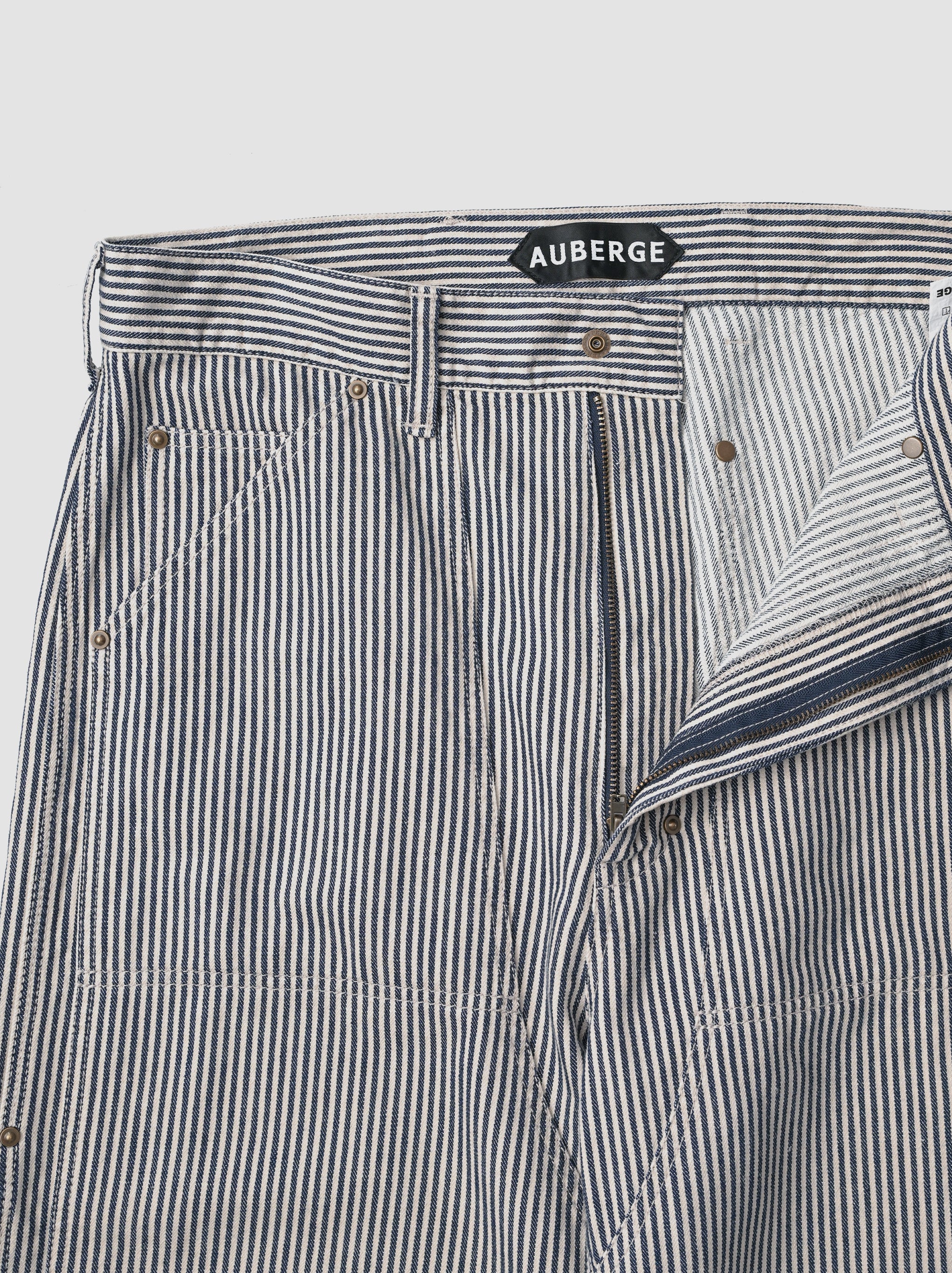 AUBERGE / ANTON -BEIGE×NAVY