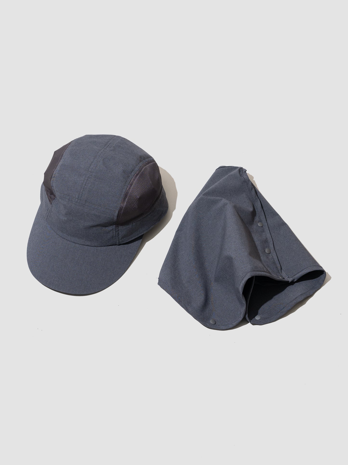 COMESANDGOES / SUN SHADE MESH CAP -CHARCOAL