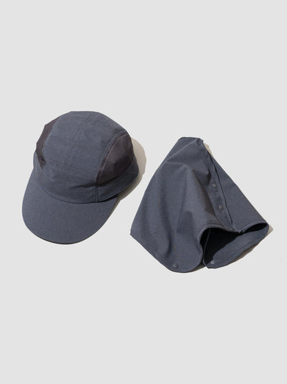 COMESANDGOES / SUN SHADE MESH CAP -CHARCOAL