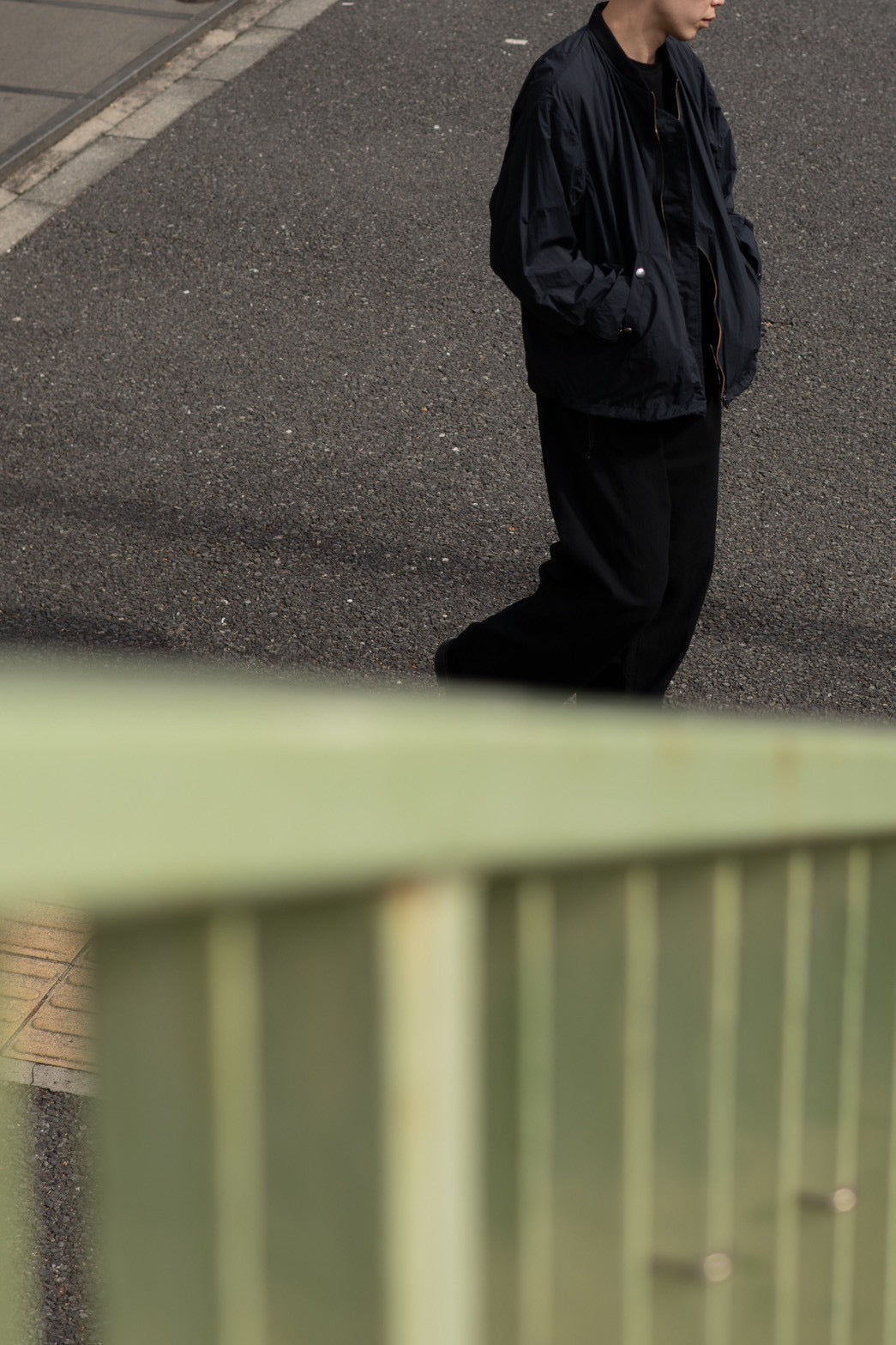 Antwort / NYLON FLIGHT JACKET -BLACK