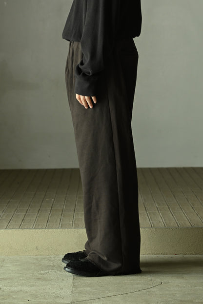 ANCELLM / SWEAT SLACKS -BROWN
